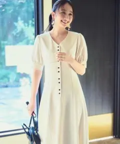 【新品未使用】バイカラーステッチワンピース