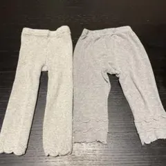 ユニクロ・西松屋　レギンス　2本セット　90 100