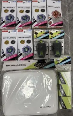【中古】BEYBLADE X 30個　ランチャー ＋スタジアム＋ギアケースセット 中古】BEYBLADE X 30個 ランチャー ＋スタジアム＋ギアケースセット