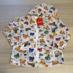 【新品】 ミキハウス⭐︎虫よけ加工薄手メッシュパーカー　80〜90cm