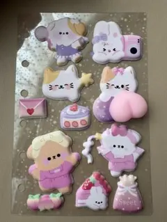 おしりシール モチモチシール マシュマロシール 動物シール