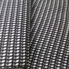 喜和子さん様専用黒白幾何学模様小紋生地茶色生地2点