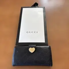 値下げ！グッチGUCCI 長財布　ラブリーハートWホック