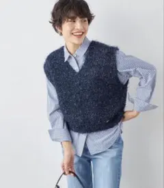 美品✨️ ラメファンシー2WAYプルオーバーベストのサムネイル