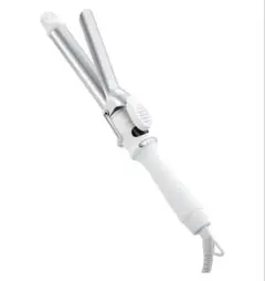 SALONIA 25mm コテ カールヘアアイロン ホワイト ポーチ付き