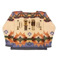 レア 80s Polo Country ポロカン ハンドメイド ニット