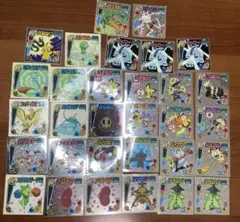 ポケモンシール列伝まとめ売り31枚(伝説レックウザ・デオキシス・ピカチュウなど)