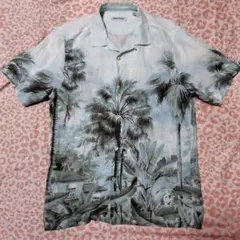 TommyBahama アロハシャツ 　椰子の木　麻100%　中古品サイズ表参照のサムネイル