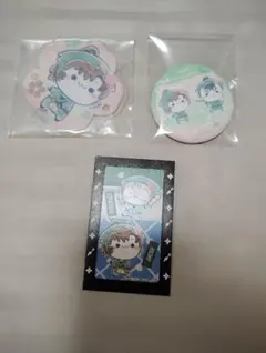 【忍たま乱太郎】桜もちぴこ　フリューくじ　善法寺伊作 アクリルスタンド 缶バッジ