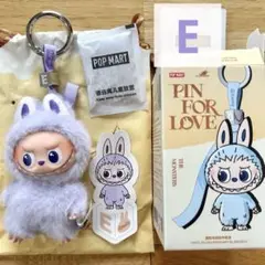 【E】ラブブ　PIN FOR LOVE イニシャル