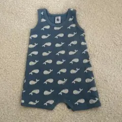 PETIT BATEAUクジラ柄ロンパース 6m/67cm