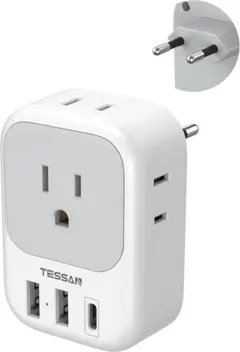 ア*ん様 【美品】TESSAN 海外旅行用変換プラグ Cタイプ（2USB-A＋U