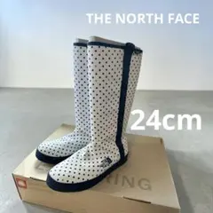 ノースフェイス レインブーツ 24cm ドット 未使用 長靴 防水