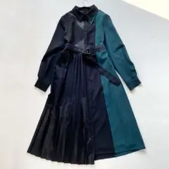 【極美品！】ユナイテッドトウキョウ シャツワンピース ロング丈 2way 極美品！】ユナイテッドトウキョウ シャツワンピース ロング丈
