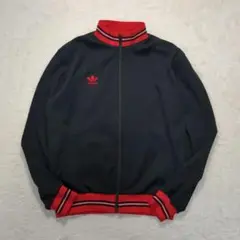 ✨80s！L✨adidas vintage truck jacket black