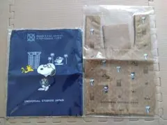 ✴️ユニバーサル・スタジオ・ジャパン！スヌーピー！オリジナルバッグ２点セット！