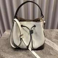 完売商品！GIANNI NOTARO メッシュストラップ巾着バッグ ライトブルー