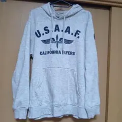 ユーエス エア フォース US AIR FORCE 古着 スウェット パーカーLのサムネイル