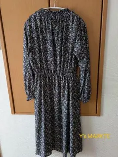 花柄長袖ワンピース