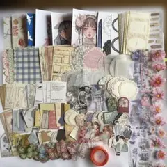 コラージュ素材　おすそ分け　紙モノ　シール