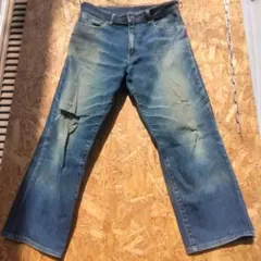 ユニクロ　UNIQLO ジーンズ　鬼フェード　W31　ダメージジーンズ