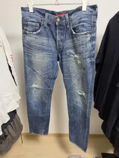 RED CARD　レッドカード　ダメージ加工 デニムパンツ インディゴブルーのサムネイル