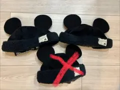 【ペア】ディズニーボア帽子 黒　58㌢✖︎2個