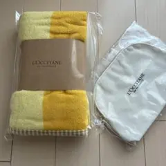 新品★ロクシタン　ノベルティ　コレクションポーチとリバーシブルバスタオルのサムネイル