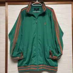 好配色　緑×オレンジ　Collins トラックジャケット　ヴィンテージ