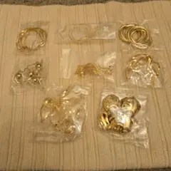 ハンドメイド　アクセサリーパーツ　セット　金色