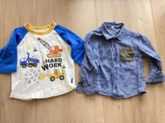 長袖シャツ　七分袖カットソー　２枚セット