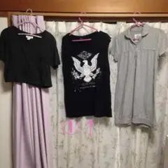 フォーエバー21 原宿 古着屋 ワンピース シャツワンピ USA Ｔシャツ