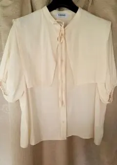 しまむら セーラー ケープ襟 半袖ブラウス