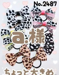 2487　2486　a.様ご専用　　キッズヘアゴムセット