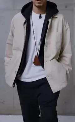 無印良品　カバーオール　カポック混