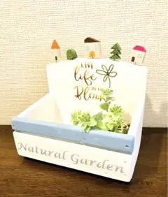 【 たま様専用】木製プランター・ボックス型・My town