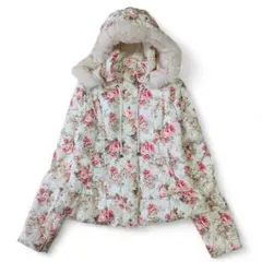 運命的出逢いさま専用　美品 L'EST ROSE レストローズ ダウン 花柄