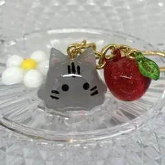 お花とりんごとねこちゃんメンダコチャーム