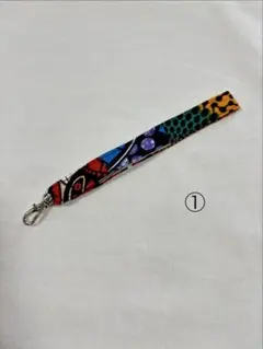 ネックストラップ大島紬と印伝調 H-103ハンドメイド 大島紬 着物リメイク ネックストラップ - メルカリ