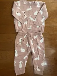 H&M ウサギ柄 ベビー服セット 74 コットン100%