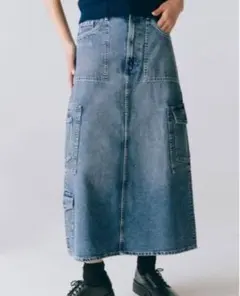 ZARA カーゴデニムスカート