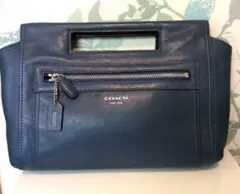 【COACH】 ハンドバッグ（ネイビー）