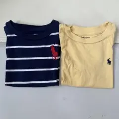 ラルフローレン 半袖Tシャツ 2枚セット 85cm ボーダー イエロー 男の子のサムネイル