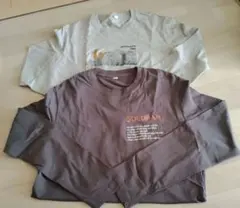 新品　 長袖カットソー M 　グレー2枚セット