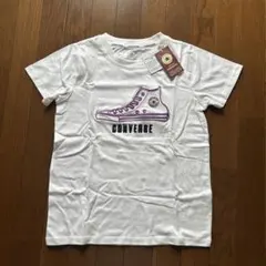 【新品タグ付き】コンバース半袖ホワイトＴシャツＭサイズ⭐︎未使用のサムネイル
