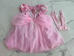 【2点セット】ピンクドレス 100cm 手袋付き