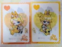 初音ミクロディくじ　鏡音レンリン　クリアファイルステッカーセット　J賞