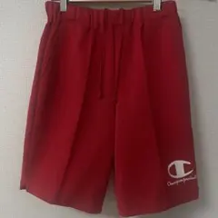 Champion ハーフパンツ ジャージ 赤 レディースL