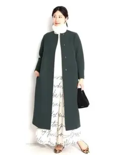 VERMEIL par iena トリプルクロスノーカラーコート 38（美品）のサムネイル