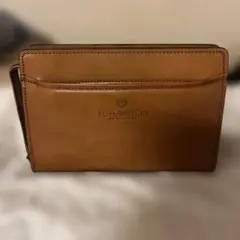 J.C. HAMILTON ブラウン レザー クラッチバッグ